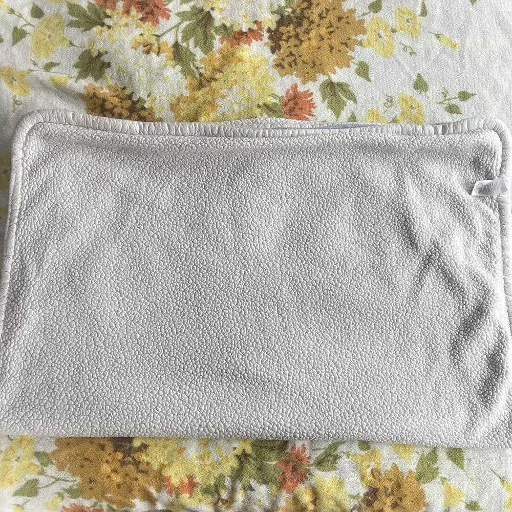 Carter's Plush Baby Blanket Blue Fleece Bear White Sherpa Security Lovey‎ Rare